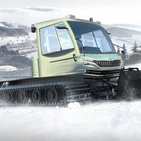 Snowman, czyli pierwszy ratrak Skody